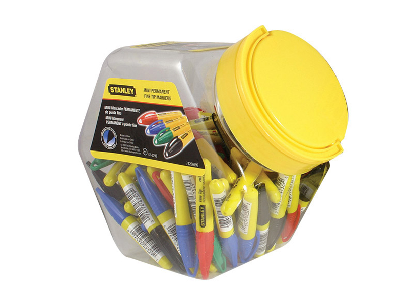 Mini Fine Tip Marker Mixed Colours (Tub 72)