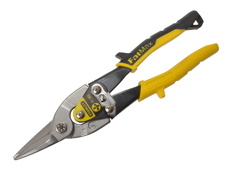STA214563 - Yellow Aviation Snips Straight Cut 250mm (10in)