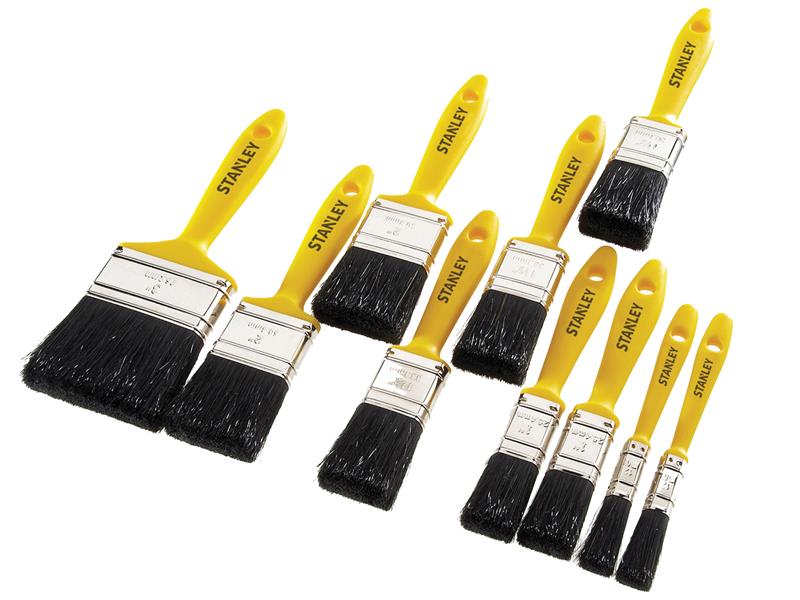 STAHOBBY10 - Hobby Paint Brush Set of 10 12(2) 25(2) 38(3) 50(2) & 75mm