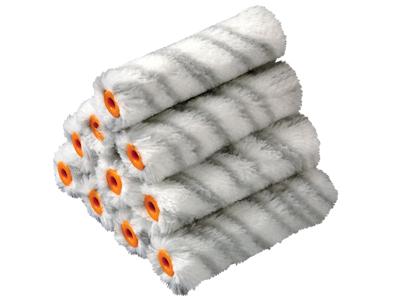 STASTRMGR10 - Medium Pile Silver Stripe Sleeve 100mm (4in) 10 Pack