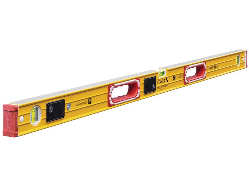 STB1962LED48 - 196-2 LED Illuminated Spirit Level 3 Vial 17393 122cm