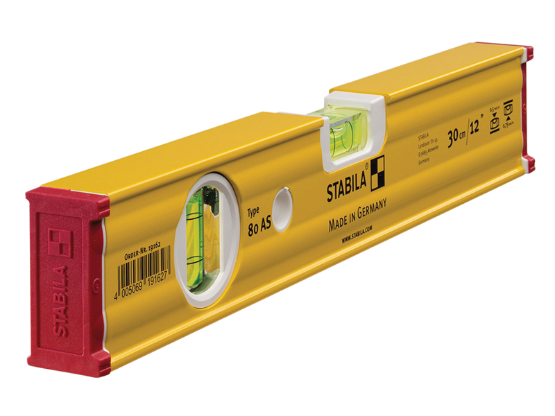 STB80AS30 - 80 AS Spirit Level 2 Vial 19162 30cm