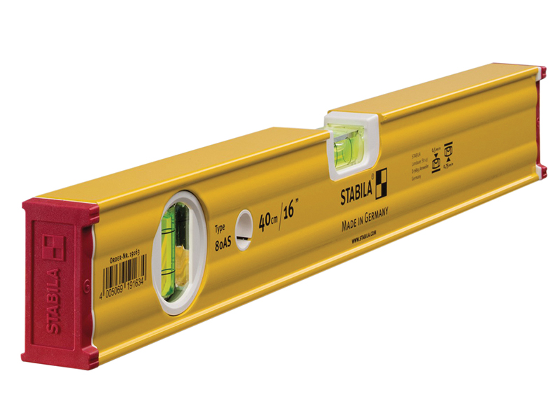 STB80AS40 - 80 AS Spirit Level 2 Vial 19163 40cm