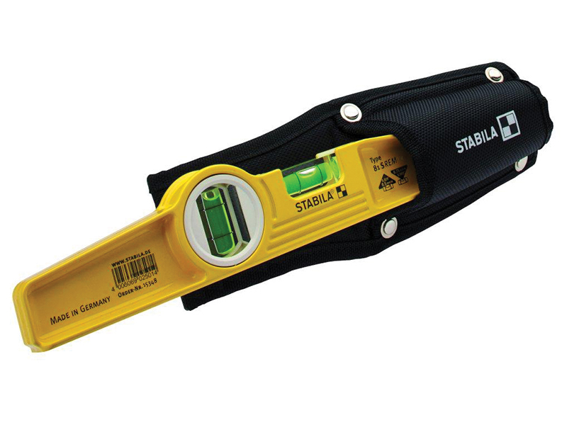 STB81SREMH - 81S-REM Rare Earth Magnetic Torpedo Level 25cm in Holster