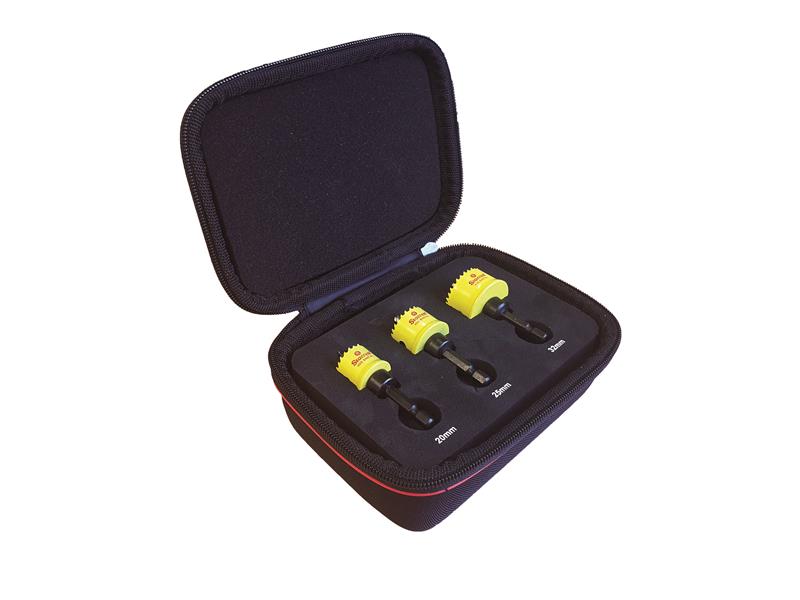 Cordless Smooth Cut Bi-Metal Holesaw Kit 3 Piece