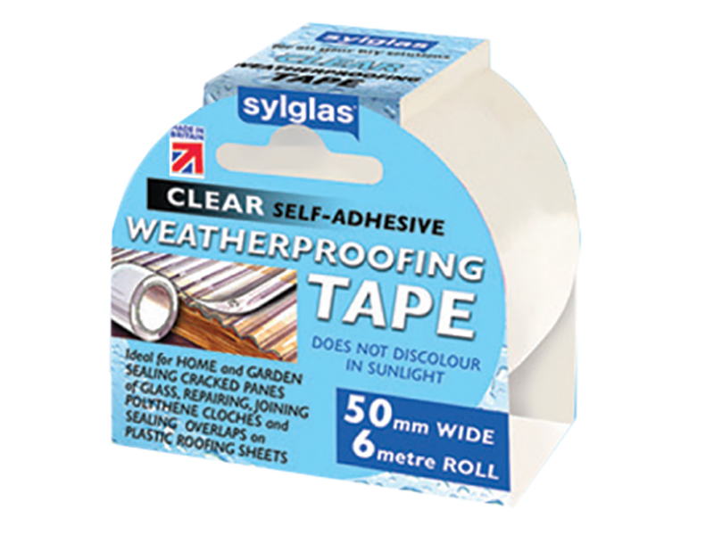 SYLWT506 - Weatherproofing Tape 50mm x 6m Clear