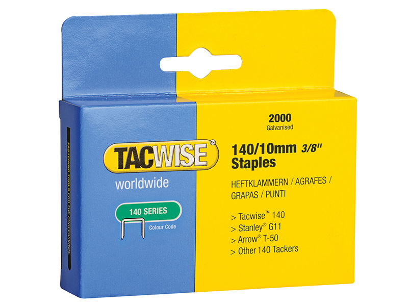 140 Heavy-Duty Staples 10mm (Type T50 G) (Pack 2000)