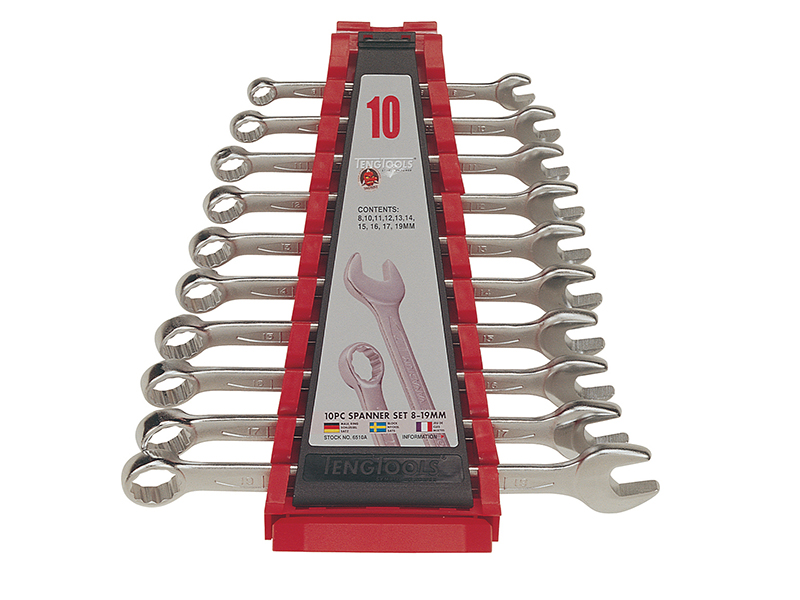 Combination Spanner Set 10 Piece