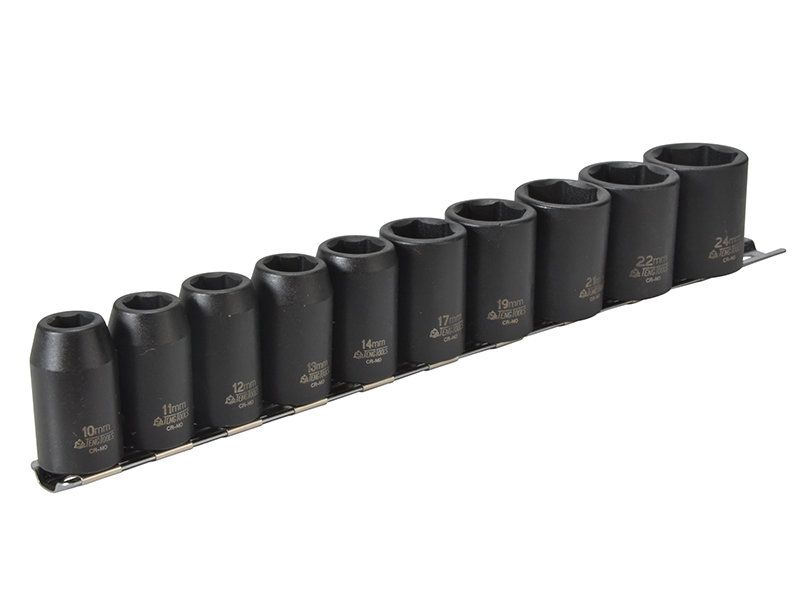9121 Impact Socket Set of 10 Metric 1/2in Drive