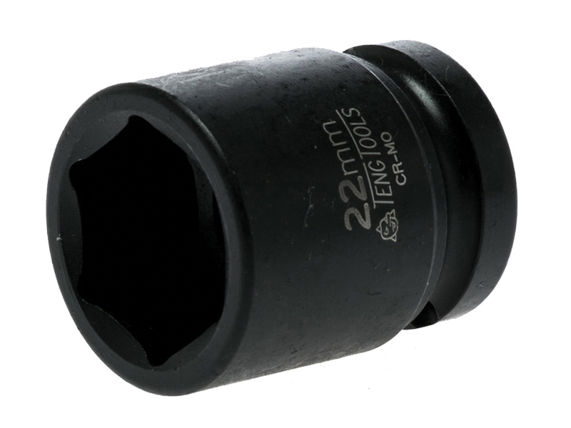 TEN920522N - Impact Socket Hexagon 6-Point 1/2in Drive 22mm