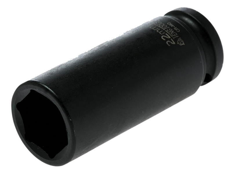 TEN920622N - Deep Impact Socket Hexagon 6-Point 1/2in Drive 22mm