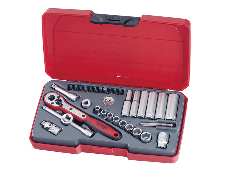 TENT1435AF - T1435AF Socket Set of 35 A/F 1/4in Drive