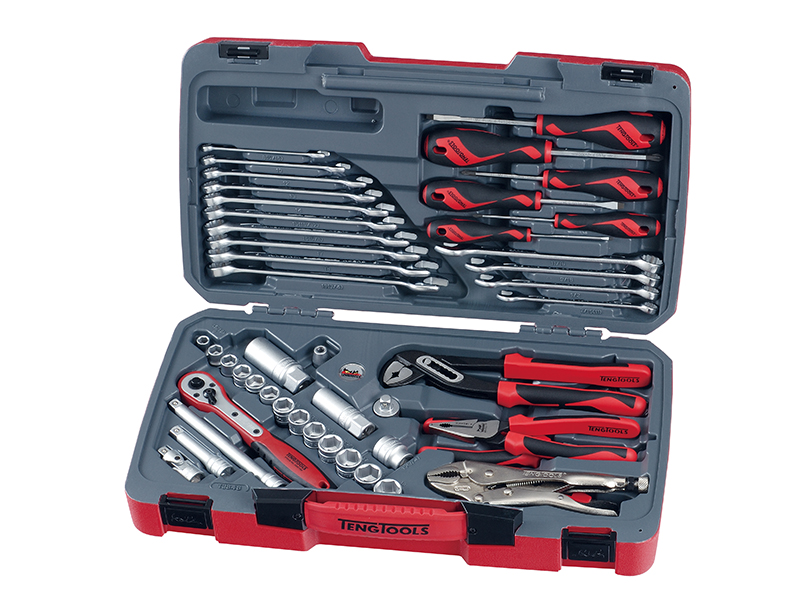 TENT3848 - T3848 Socket & Tool Set of 48 Metric & AF 3/8in Drive