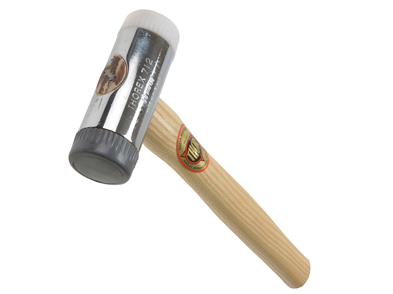 THO712R - 712R Soft & Hard Faced Hammer Wood Handle 38mm 650g
