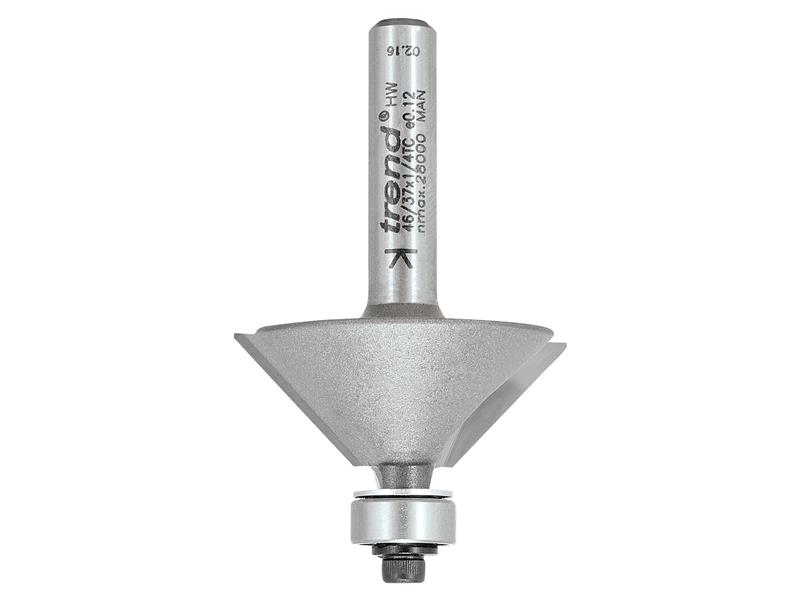 46/37 x 1/4 TCT Bearing Guided Chamfer 45° 31.8 x 12mm