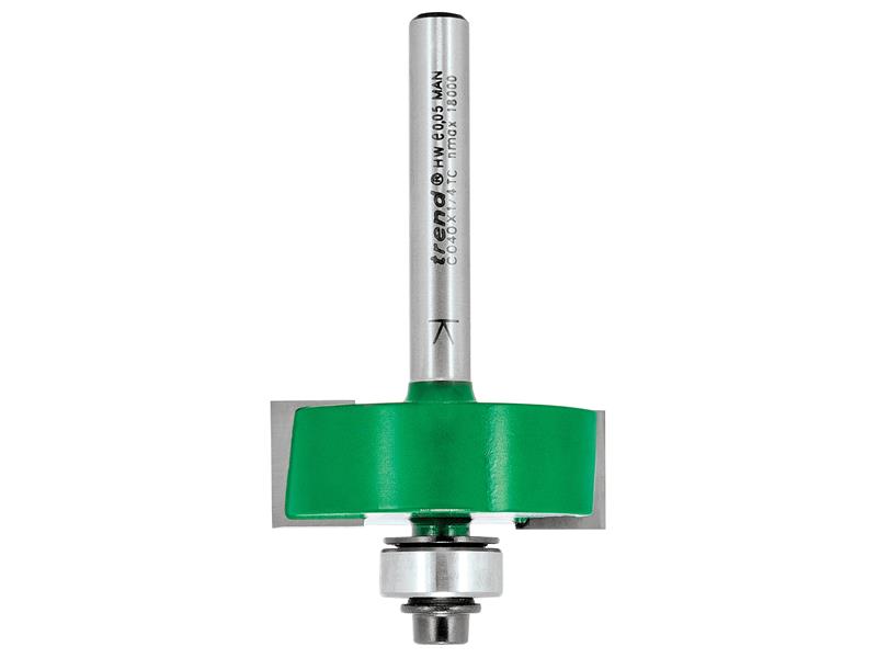 TREC04014TC - C040 x 1/4 TCT Bearing Guided Rebater 35.0mm