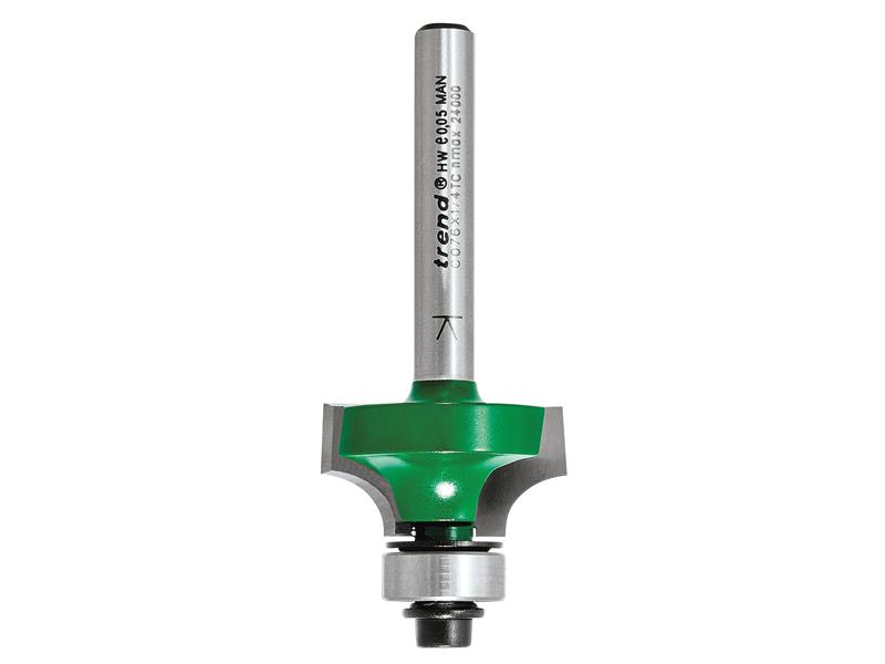 TREC07614TC - C076 x 1/4 TCT Bearing Guided Ovolo & Round Over 6.3mm Radius