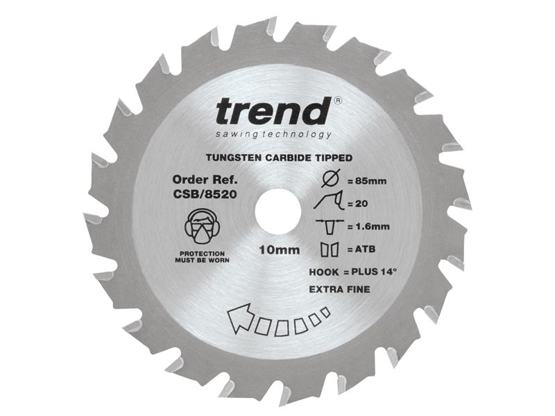 TRECSB8520 - CraftPro Mini Saw Blade 85 x 10mm x 20T