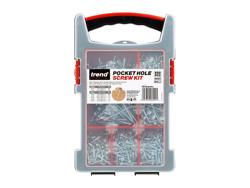 Pocket Hole Screw Selection 850 Piece