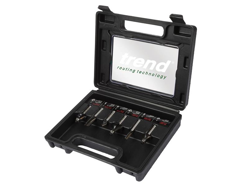 1/4in TCT Router Cutter Set 6 Piece
