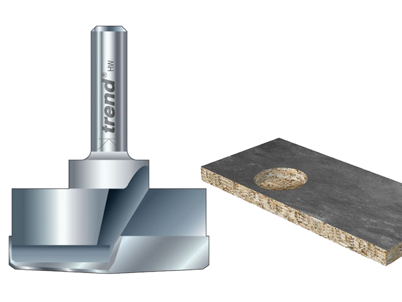 TRET4213514T - T421/35 x 1/4 TCT Hinge Sinking Bit 35mm Diameter
