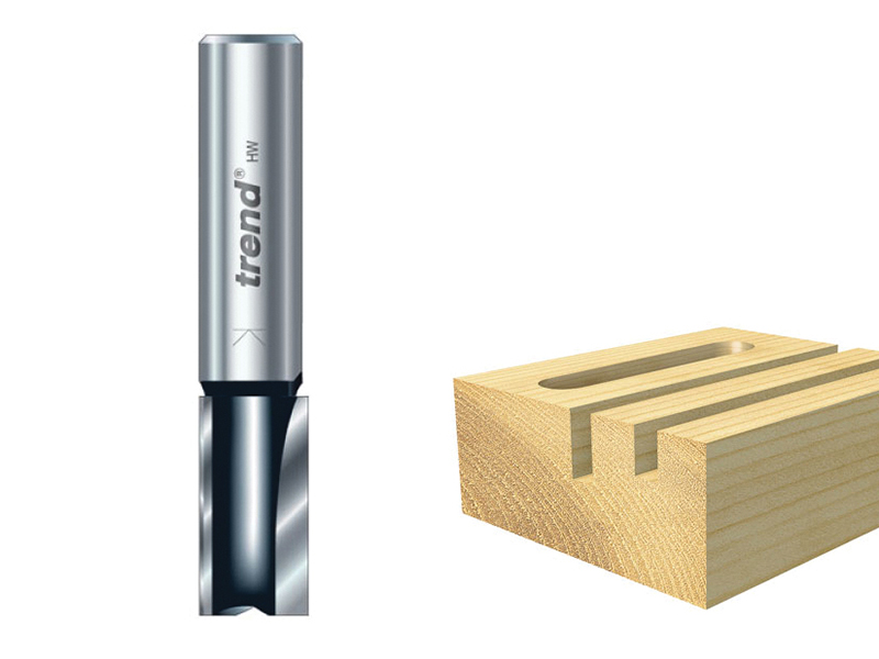 TRETR1214TC - TR12 x 1/4 TCT Two Flute Cutter Long Shank 12 x 19mm