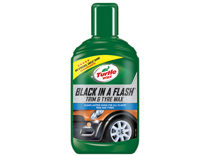 TWX52812 - Black in a Flash Trim & Tyre Wax 300ml