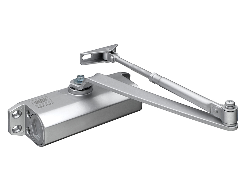 UNNJCE3F - CE3F Fixed Size 3 Rack & Pinion Door Closer Silver