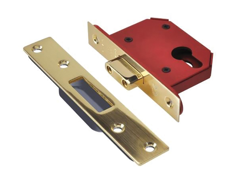 UNNJL21EPB30 - StrongBOLT 21EU EUS-PB-3.0 Euro Deadlock Plated Brass 81mm 3in