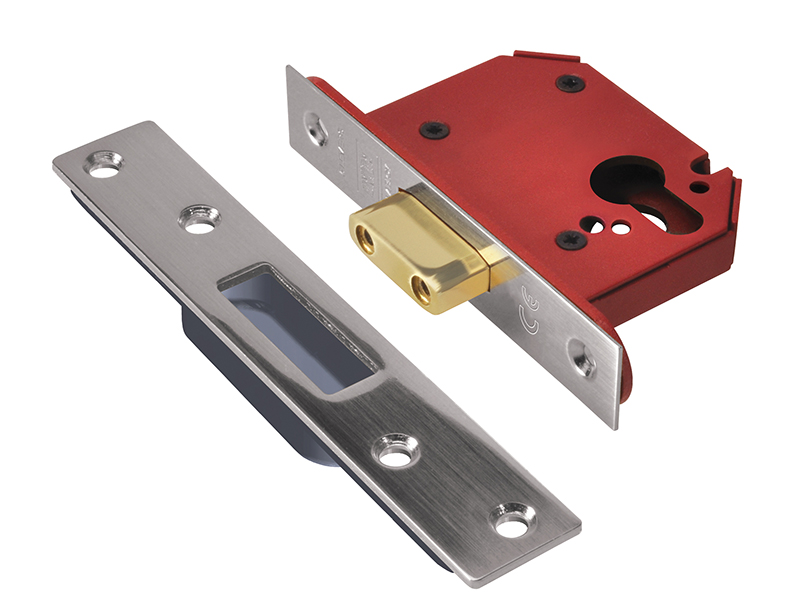 UNNJL21ESS25 - StrongBOLT 21EU EUS-SS-2.5 Euro Deadlock Stainless Steel 68mm 2.5in