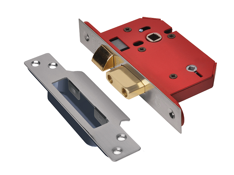 UNNY22WCSS30 - StrongBOLT 22WCS Mortice Bathroom Lock Stainless Steel 81mm 3in Visi