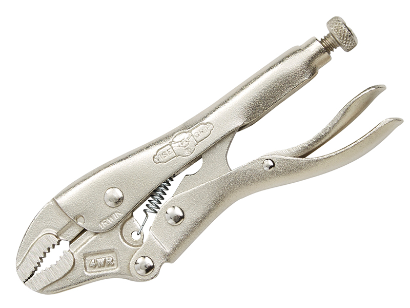 VIS4WRC - 4WRC Curved Jaw Locking Pliers with Wire Cutter 100mm (4in)