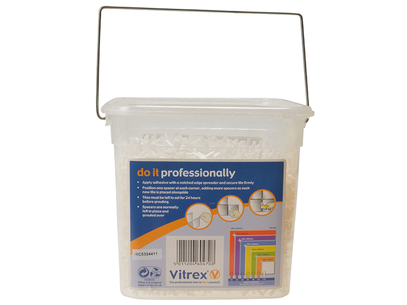 VIT10202600V - Wall Tile Spacers 2.5mm (Pack 3000)