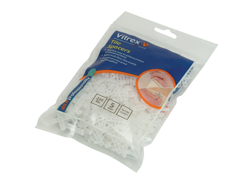 VIT102051 - Floor Tile Spacers 5mm (Pack 250)