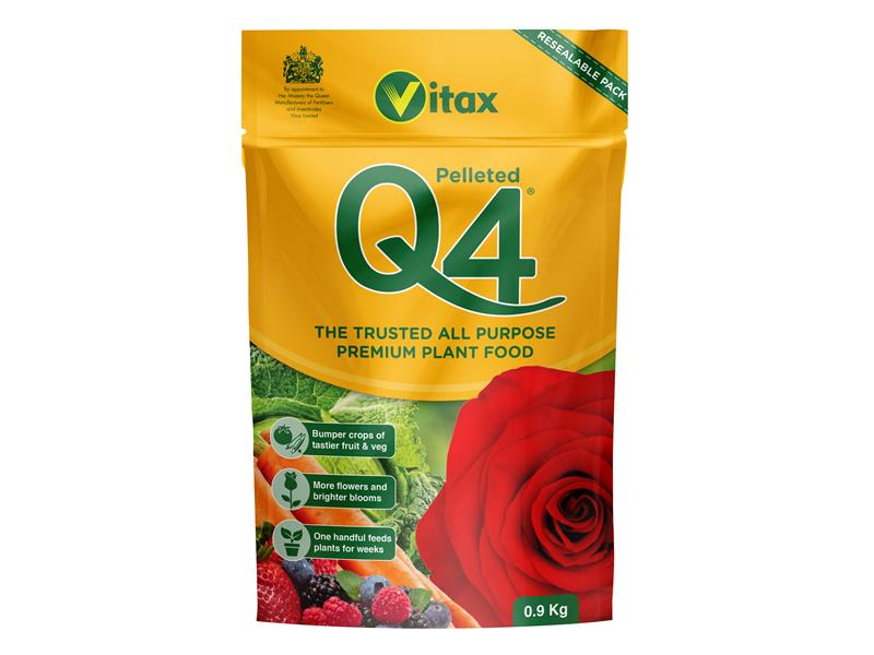 VTX6QF901 - Q4 Pelleted Fertilizer 0.9kg Pouch