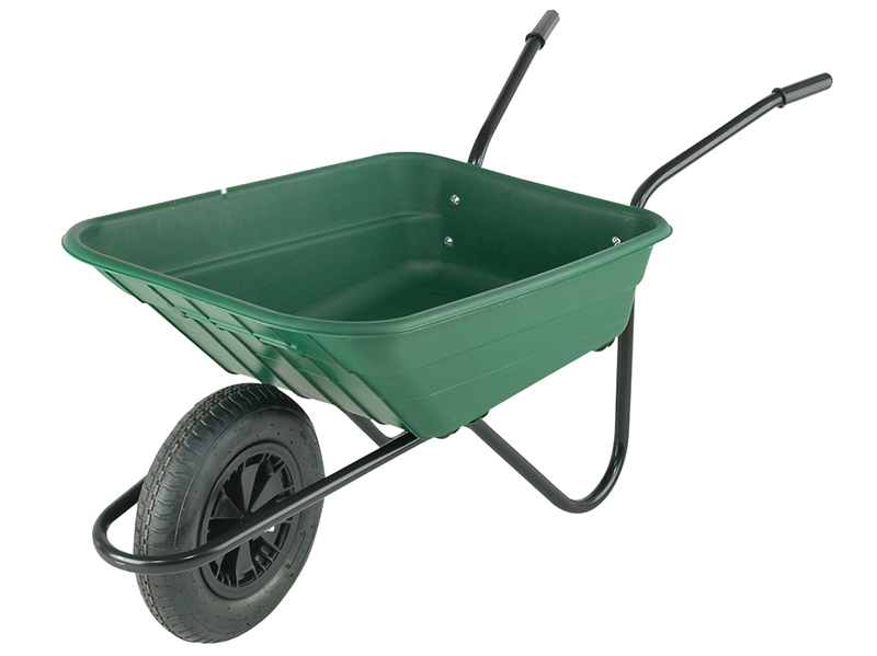 WALBSHGPDD - Boxed 90L Green Polypropylene Wheelbarrow