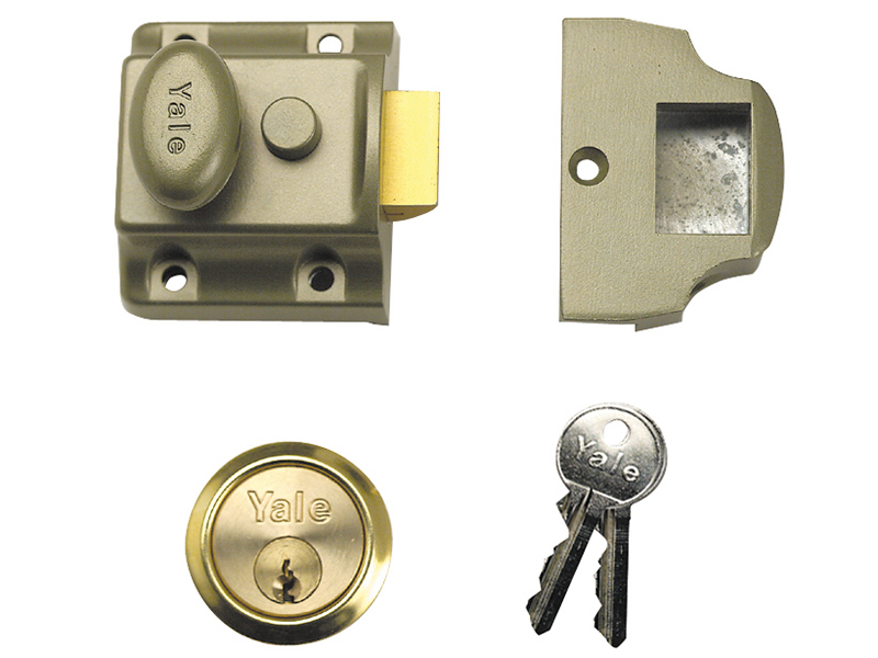YAL706PB - 706 Traditional Nightlatch 40mm Backset ENB Finish Box