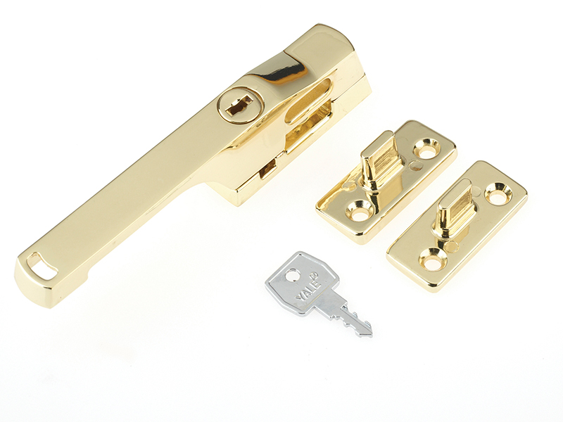 YALP115PB - P115PB Lockable Window Handle Polished Brass Finish