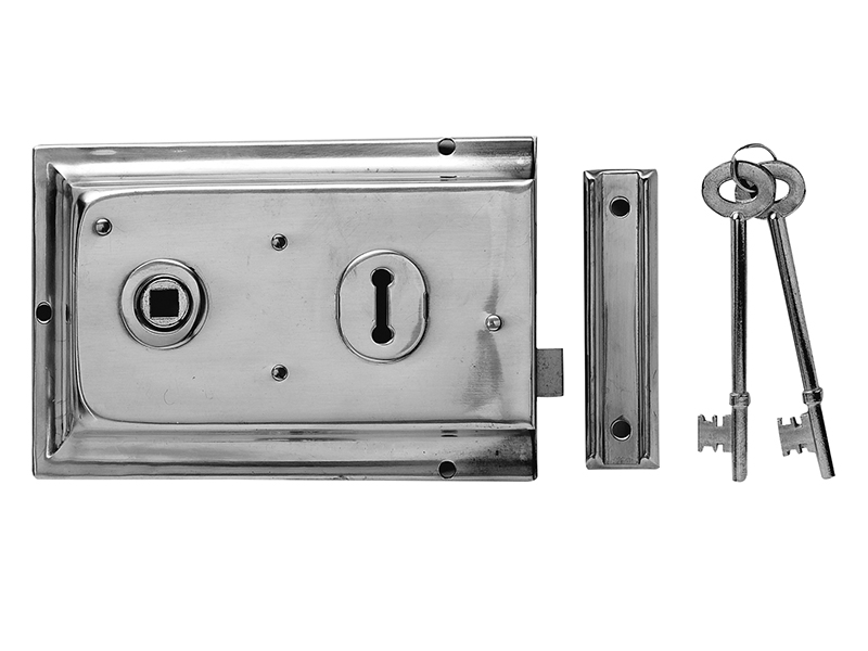 YALP334GRY - P334 Rim Lock Grey Finish 156 x 104mm Visi