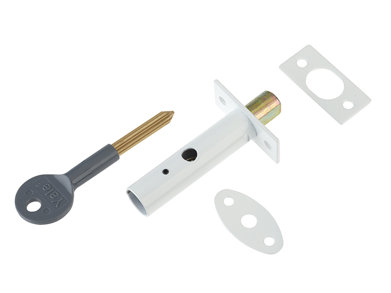 YALPM444WE - PM444 Door Security Bolt White Finish Visi of 1