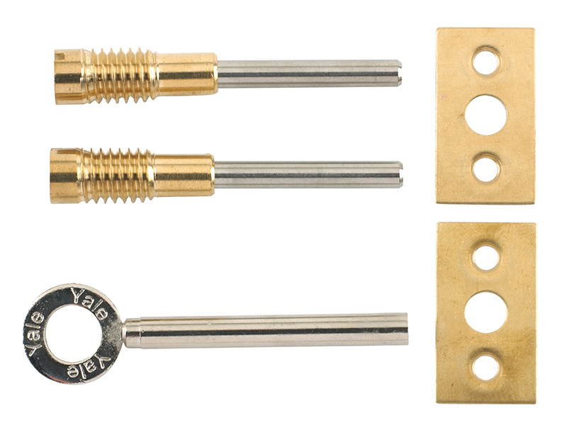 YALV80132PL - 8013 Dual Screw Window Lock Brass Finish Pack of 2