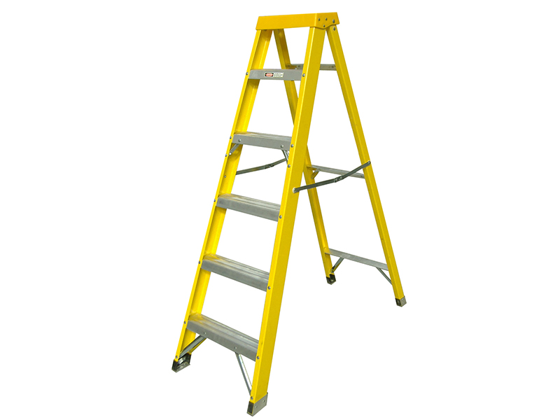 Fibreglass Swingback Steps Open 1.60m Closed 1.78m 6 Rungs