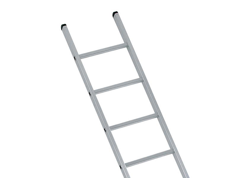 ZAR41552 - Industrial Single Aluminium Ladder with Stabiliser Bar 3.61m 12 Rungs