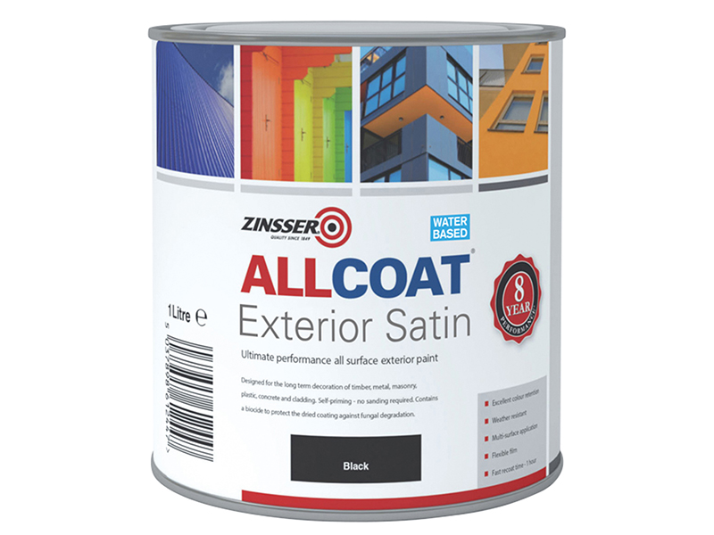 ZINACEBK1L - AllCoat Exterior Black 1 litre