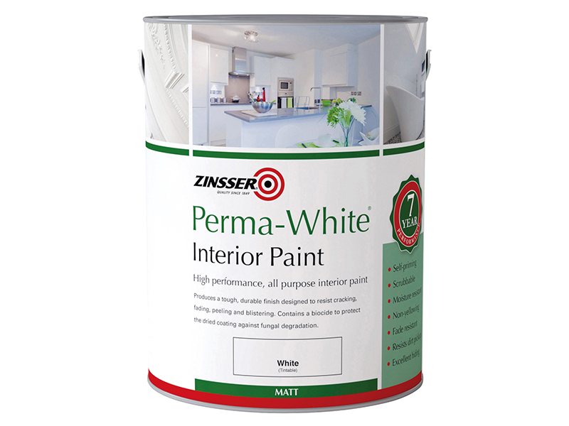 ZINPWES1L - Perma-White Interior Paint Matt 1 litre