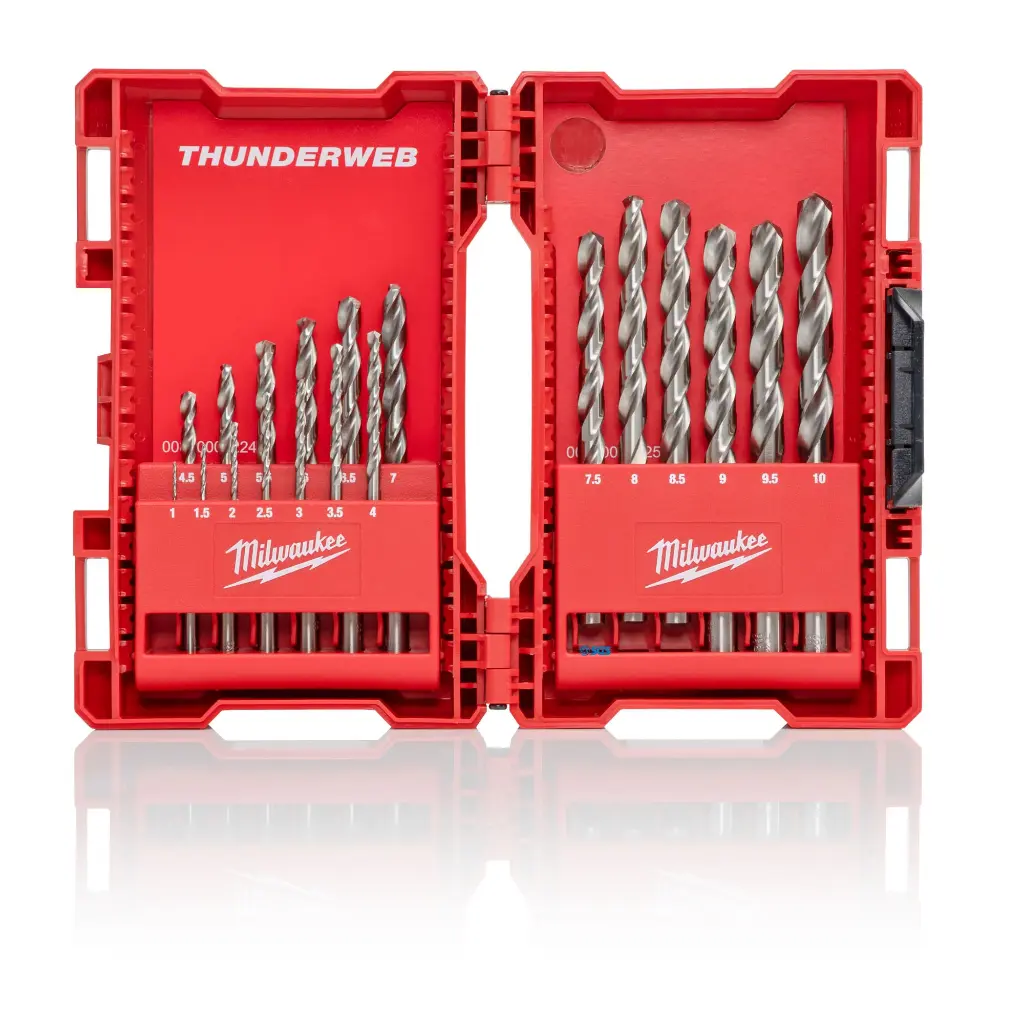 Milwaukee Thunderweb 19 Piece HSS-G Ground Metal Drill Bit Set