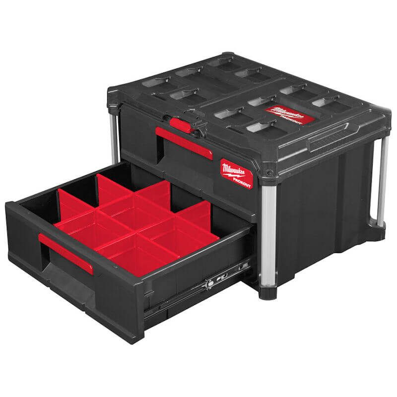 Milwaukee PackOut 2 Drawer Tool Box