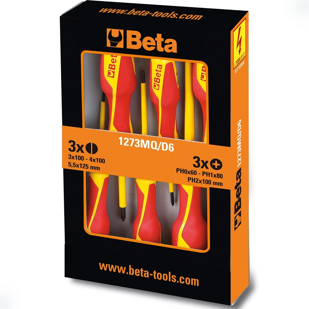 1273MQ/D6 6 Screwdrivers Hanging Pack