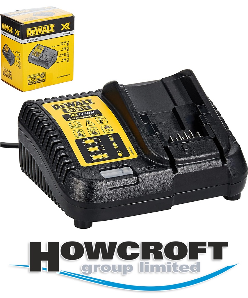 Dewalt DCB115 DEWDCB115 XR Multi-Voltage 10.8 14.4V 18V Li-ion Battery Charger