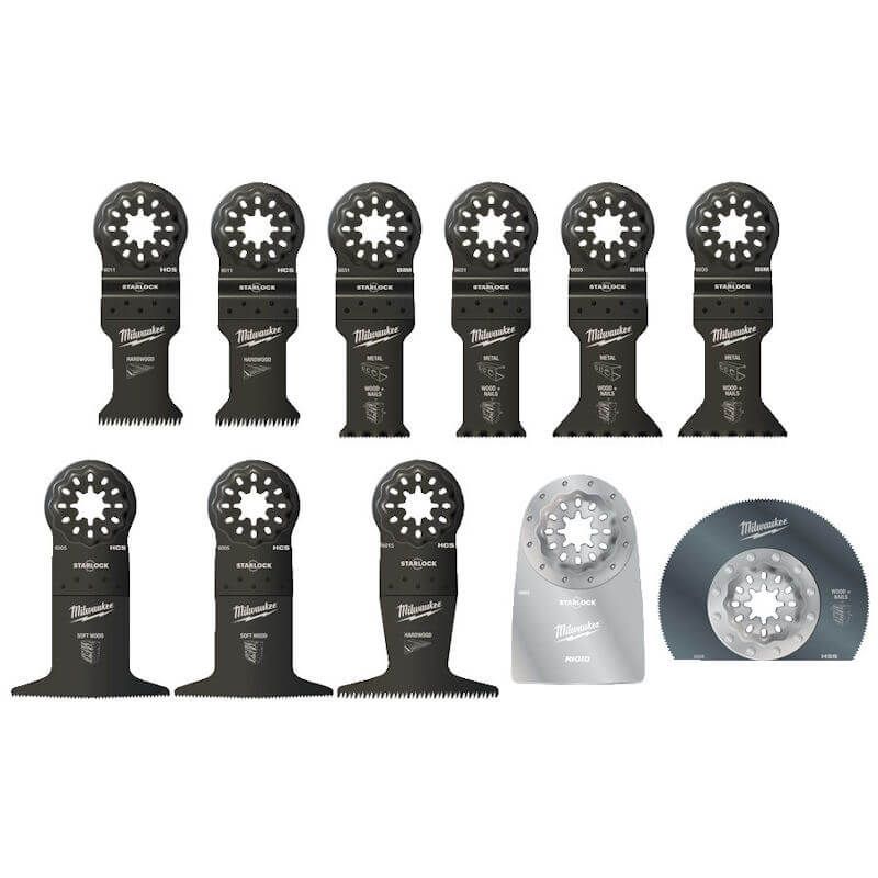 Milwaukee 48906090 - 11pc Wood Multi Tool Saw Blade Set